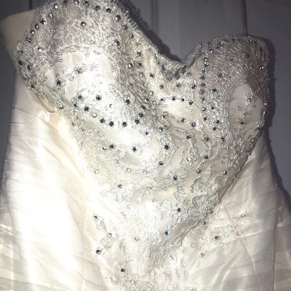 VINTAGE Gown!! American Designer Katerina Bocci Ballgown Crystal Corset US8-10 - Picture 4 of 5